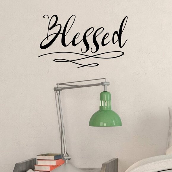 NEW- "Blessed" Wall Stickers Home Decor Wall Stickers (57x35cm) - Picture 5 of 5